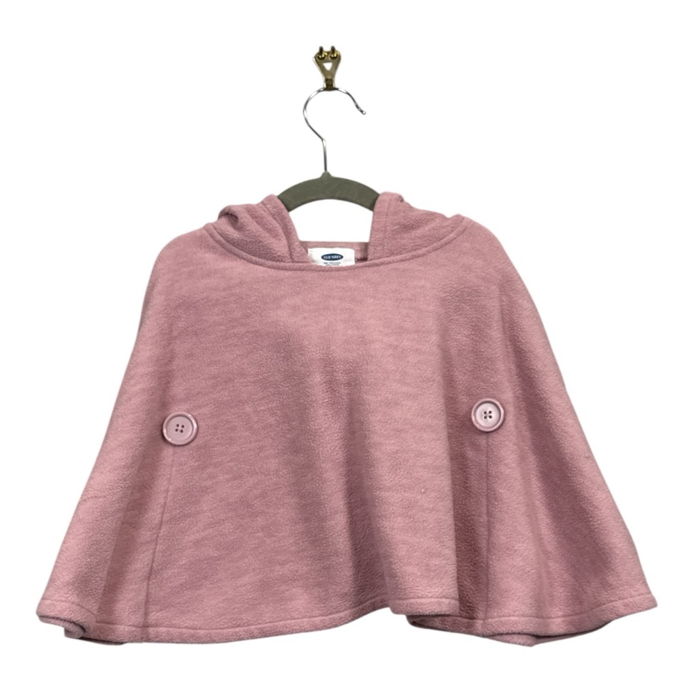 Old Navy Toddler Girl Micro Fleece‎ Hooded Poncho, Size 2T